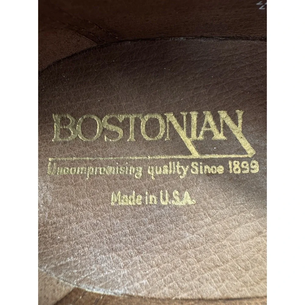 Bostonian Mens 9.5 C/A Made In‎ The USA Leather Wingtip Oxfords Oxblood Color